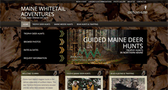 Desktop Screenshot of mainewhitetailadventures.com